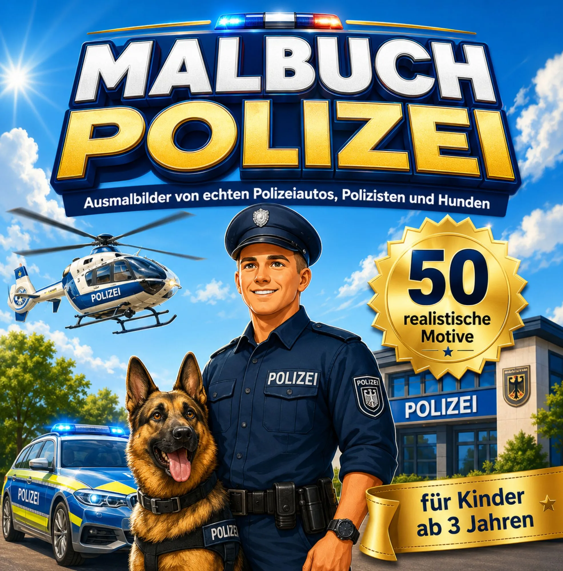 Polizei Malbuch