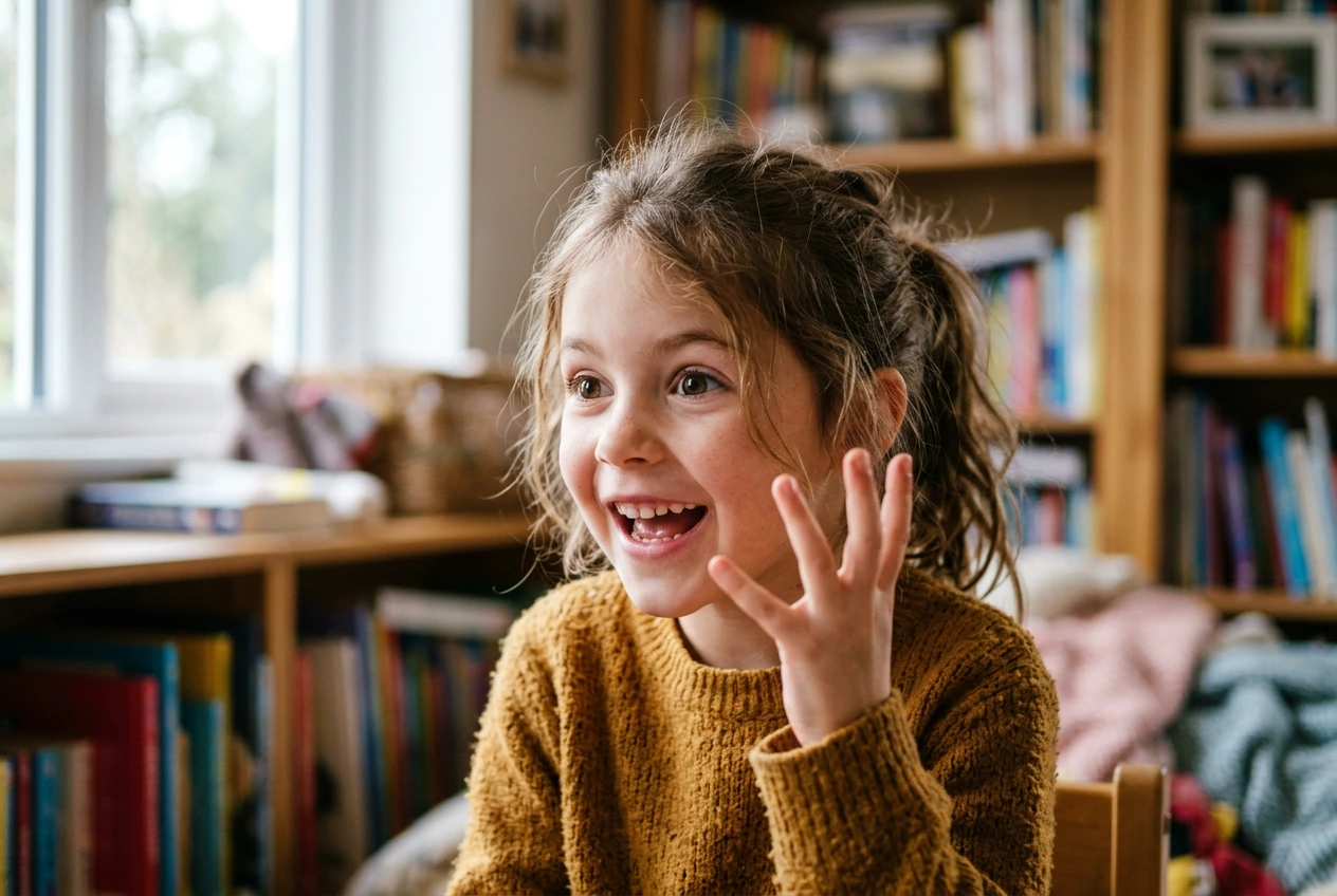 Kind erzählt begeistert von seinem Lieblingsthema – intensive Interessen bei Kindern